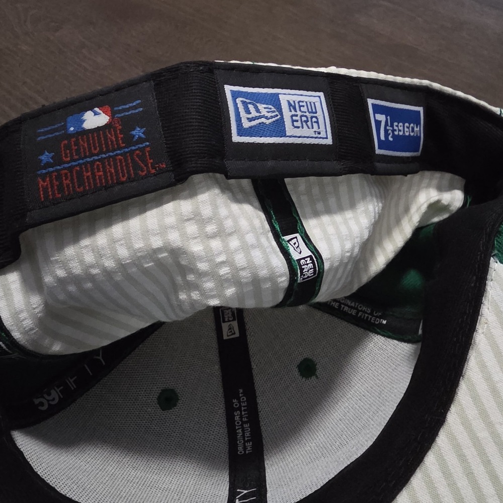 NEW YORK METS NEW ERA 59FIFTY 2024 St. PATRICKS DAY ON FIELD FITTED HAT Sz 7 1/2 - Picture 6 of 6
